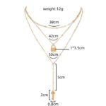 Key locks, multiple locket necklaces, - Image 4