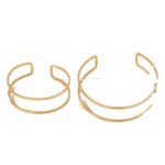 Double-layer Hollow Gold Bangle Bracelet Ladies - Image 5