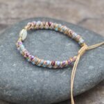Natural Stone Bracelet for Women Round Crystal Bracelet Bangle Double Beads Yoga Bracelet - Image 4