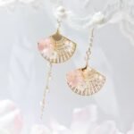 Vintage Chinese Fan Asymmetric Earrings - Image 5