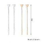 ALong Earrings Female Tassel Earrings Triangle Earrings Small Earrings - Image 5