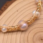 Natural Freshwater Pearl Elastic Bangle Bracelet Jewelry Handmade - Image 5