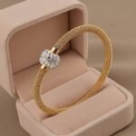 Diamond Bangle Bracelet - Image 2