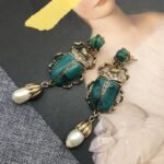 White Pearl Earrings Earrings Retro Drop Earrings - Image 5