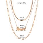 Monogram pendants, multi-layer necklaces, - Image 6