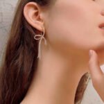 Show face thin earrings earrings