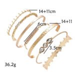 Diamond Bangle Bracelet Set - Image 5