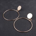 Simple Style Temperament Earrings Japanese And Korean Large Circle Earrings Earrings Earrings Earrings Women - Image 5