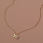 European and American net red necklaces hot-selling gold necklaces, personalized wild small butterfly metal pendants, retro necklaces - Image 3