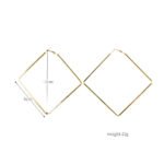 Earrings Women's Geometric Diamond Earrings Earrings - Image 5
