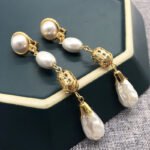 White Pearl Earrings Earrings Retro Drop Earrings - Image 6