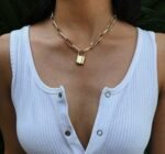 Stylish geometric elements necklaces - Image 2