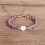 Natural Stone Bracelet for Women Round Crystal Bracelet Bangle Double Beads Yoga Bracelet - Image 10