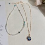 Two Stacked Necklaces With Natural Crystals - Image 4
