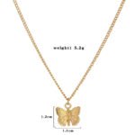 European and American net red necklaces hot-selling gold necklaces, personalized wild small butterfly metal pendants, retro necklaces - Image 5