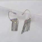 Earrings Long Earrings Rhinestone Tassel Earrings Women - Image 5