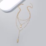 Key locks, multiple locket necklaces, - Image 3